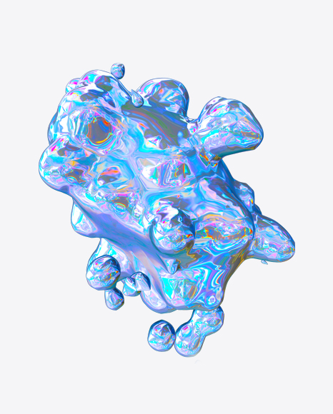 Abstract Foiled Shape PNG