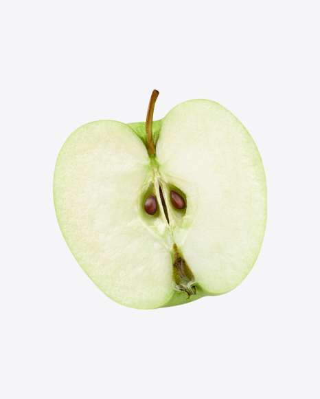 Half of Green Apple PNG