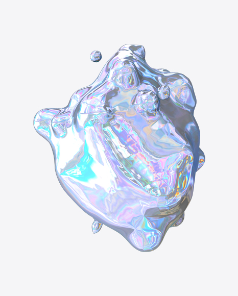 Abstract Foiled Shape PNG