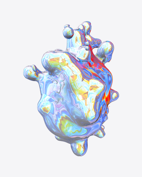 Abstract Foiled Shape PNG