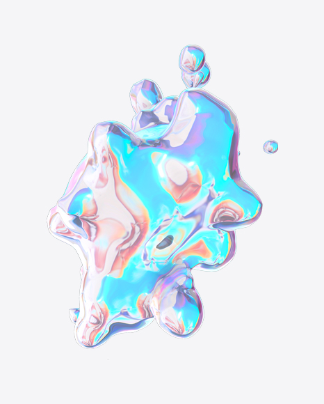 Abstract Foiled Shape PNG