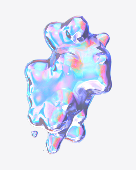 Abstract Foiled Shape PNG