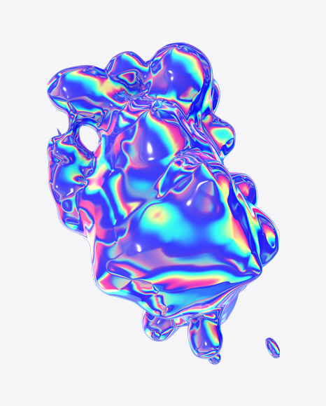 Abstract Foiled Shape PNG