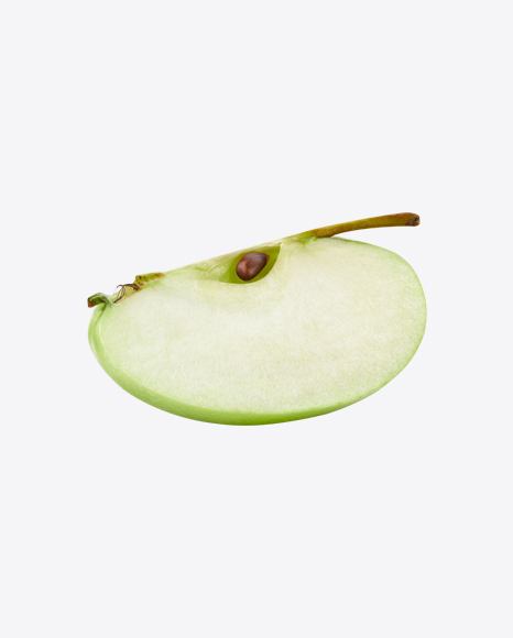 Quarter of Green Apple PNG