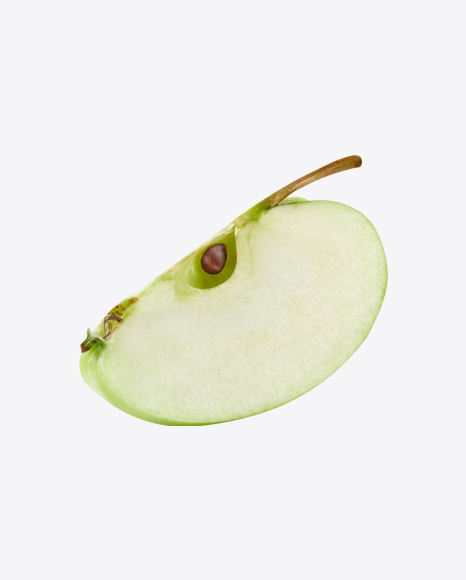 Quarter of Green Apple PNG