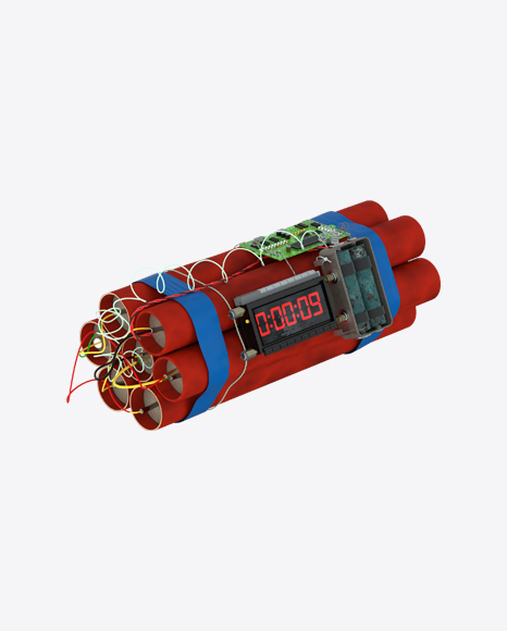 Dynamite with Timer Clock