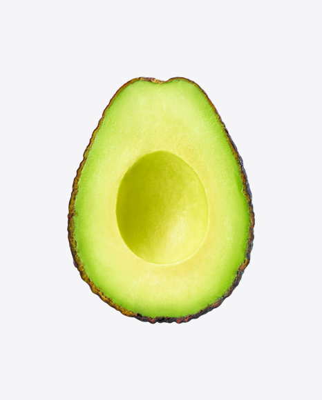 Half of Avocado Hass PNG