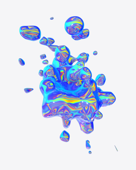 Abstract Foiled Shape PNG