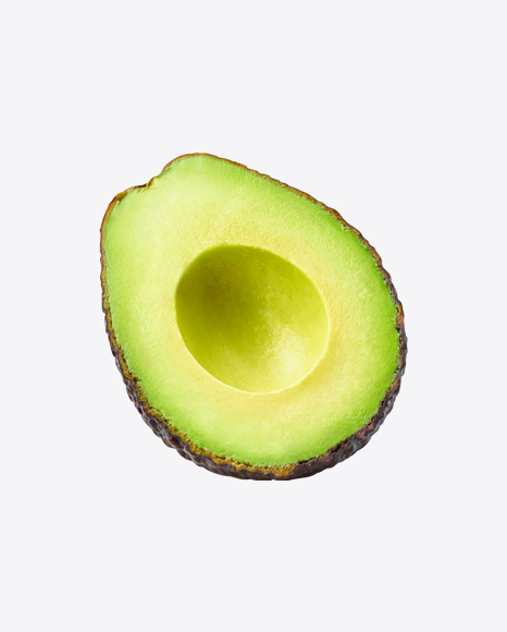 Half of Avocado Hass PNG
