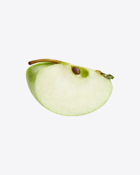 Quarter of Green Apple PNG