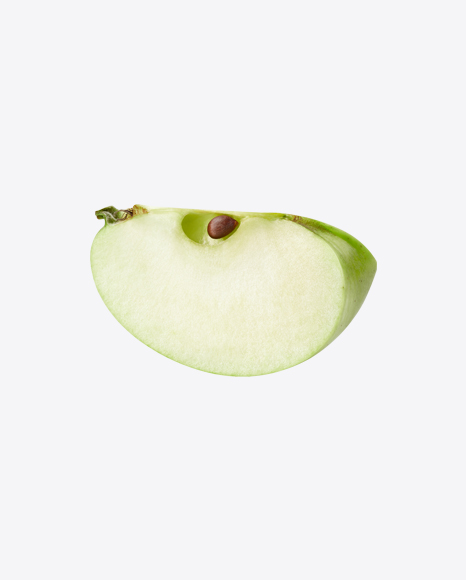 Quarter of Green Apple PNG