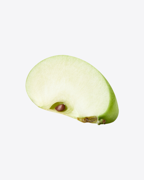 Quarter of Green Apple PNG