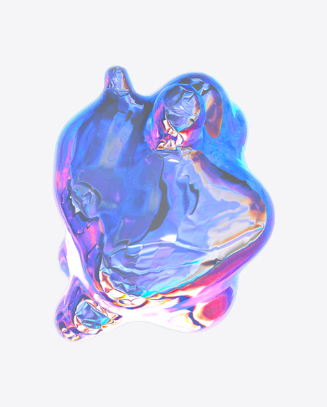 Abstract Foiled Shape PNG