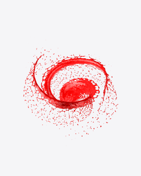 Twisted Red Splash PNG
