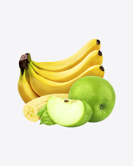 Banana Branch & Slices w/ Green Apples Set