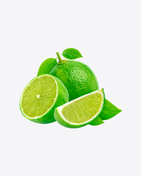 Limes w/ Leaves PNG