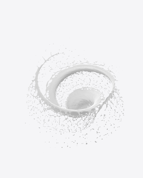 Twisted Milk Splash PNG