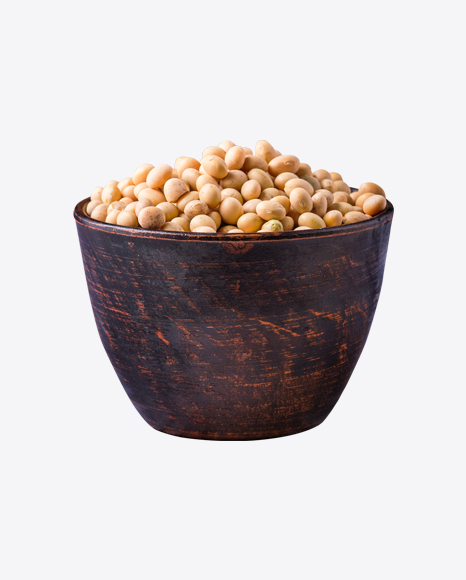 Chickpea in Wooden Bowl PNG