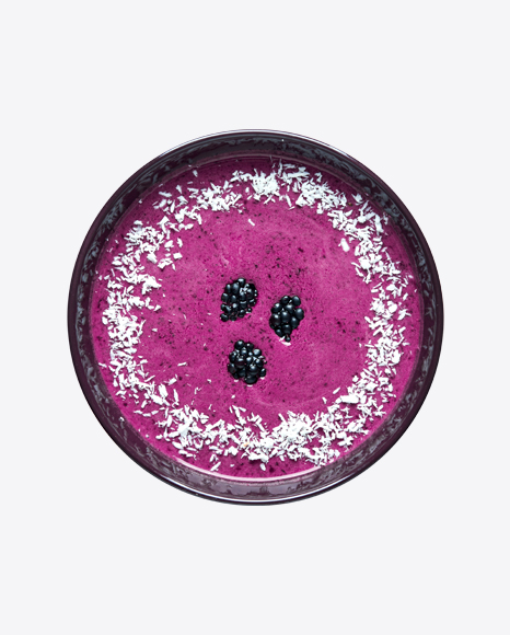 Blackberry Smoothie Bowl PNG