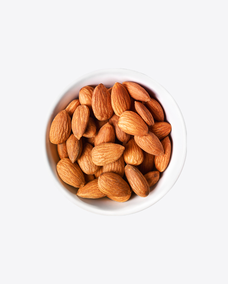 Almond Nuts in Bowl PNG