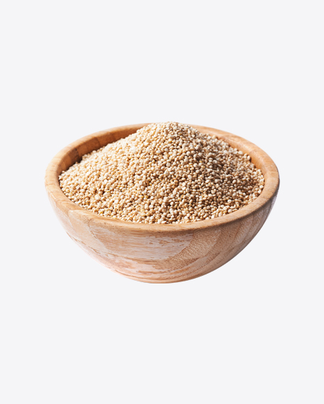 Quinoa in Wooden Bowl PNG