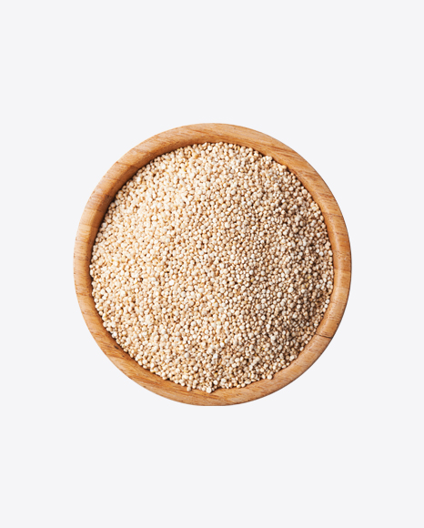 Quinoa in Wooden Bowl PNG