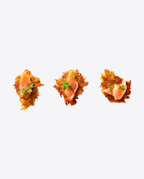 Potato Pancakes w/ Salmon