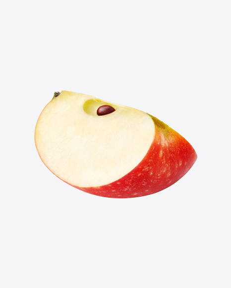 Red Apple Slice PNG