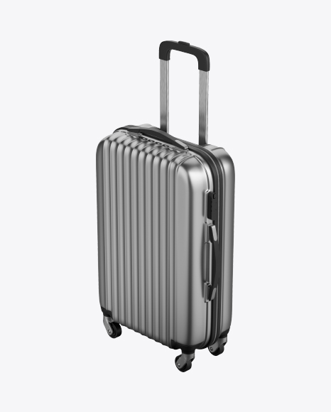 Metallic Rolling Suitcase