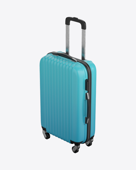 Blue Rolling Suitcase