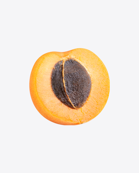Half of Armenian Plum w/ Seed PNG