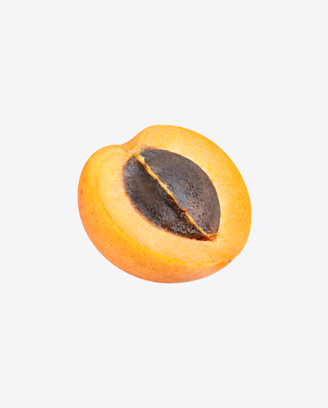 Half of Armenian Plum w/ Seed PNG