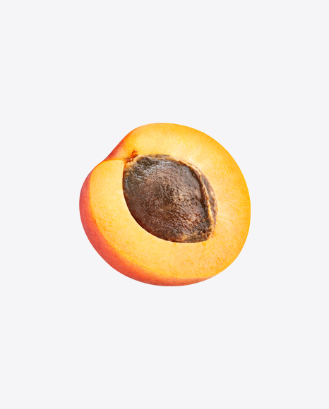 Half of Armenian Plum w/ Seed PNG