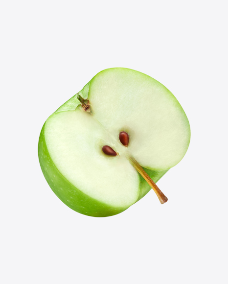 Half of Green Apple PNG
