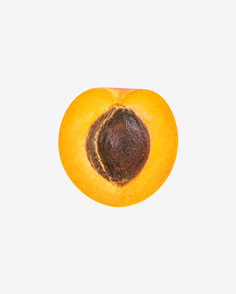 Half of Armenian Plum w/ Seed PNG