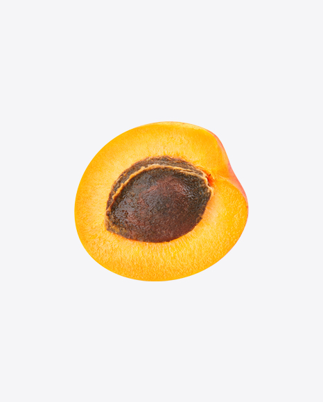 Half of Armenian Plum w/ Seed PNG