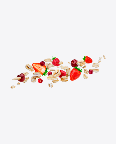 Oat Grains w/ Berries Set PNG