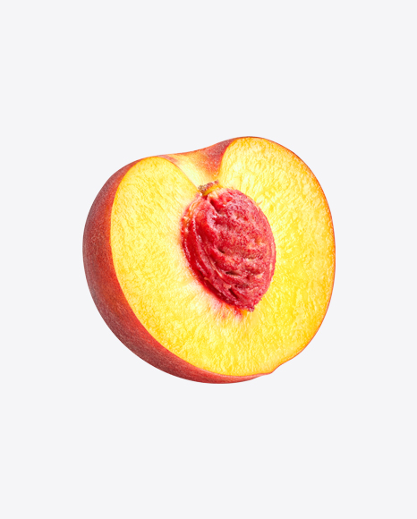 Half of Nectarine w/ Seed PNG