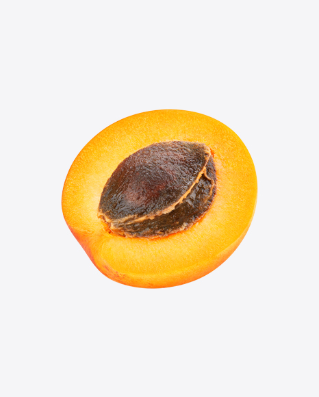 Half of Armenian Plum w/ Seed PNG