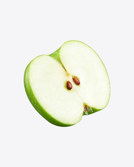 Half of Green Apple PNG