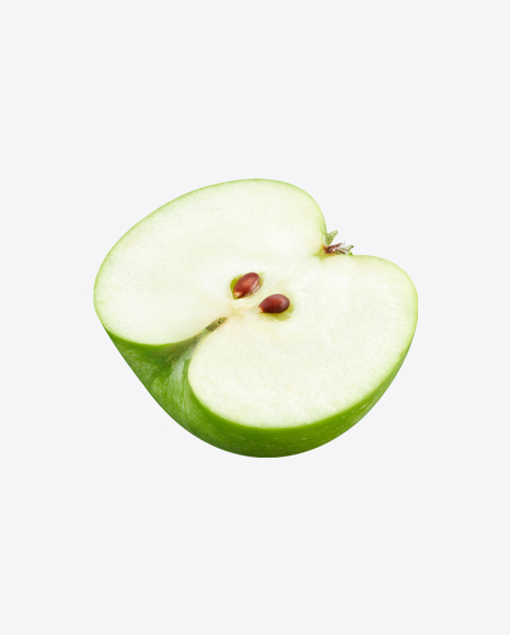 Half of Green Apple PNG