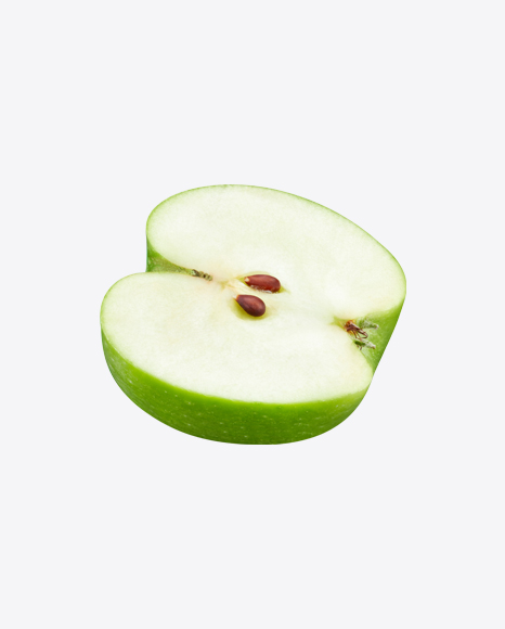 Half of Green Apple PNG