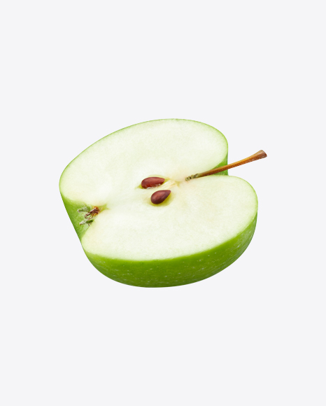 Half of Green Apple PNG