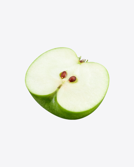 Half of Green Apple PNG