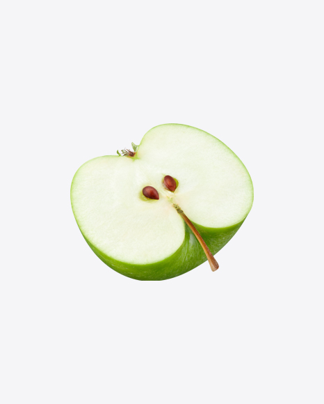 Half of Green Apple PNG
