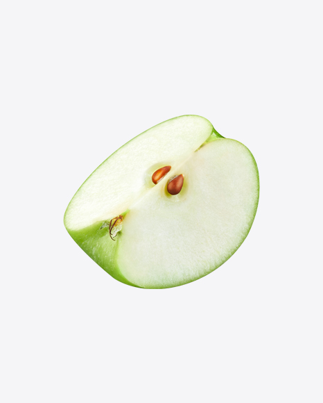 Green Apple Slice PNG