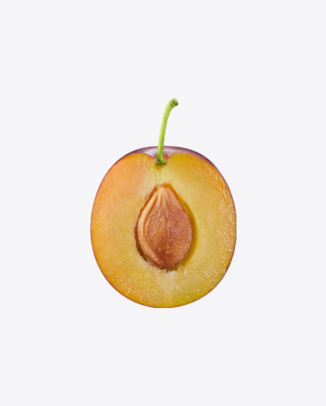 Half of Plum w/ Seed PNG