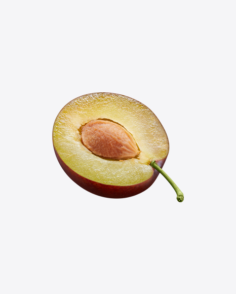 Half of Plum w/ Seed PNG