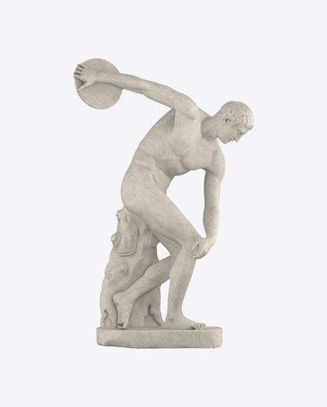 Discobolus Statue PNG