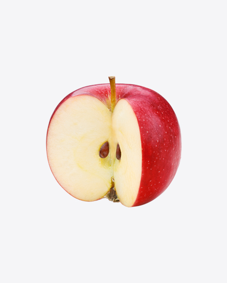 Cutted Red Apple PNG